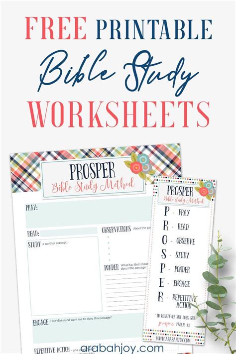 7 Easy Steps to Bible Study for Beginners | Bible study worksheet ...