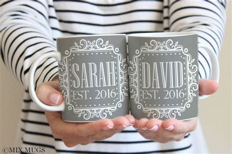 Personalized Wedding Mugs Wedding Mugs Wedding Monogram Mugs