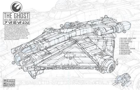 ArtStation - VCX-100 LIGHT MODIFIED FREIGHTER - THE GHOST, Shane Molina ...