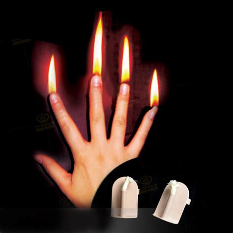 1 Set Finger Fire Magic Tricks Stage Magic prop Professional Magician trick magic Gimmick-in ...