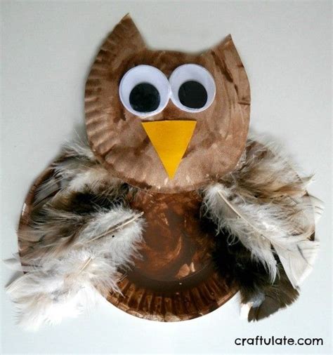 Paper Plate Owl Craft - Craftulate