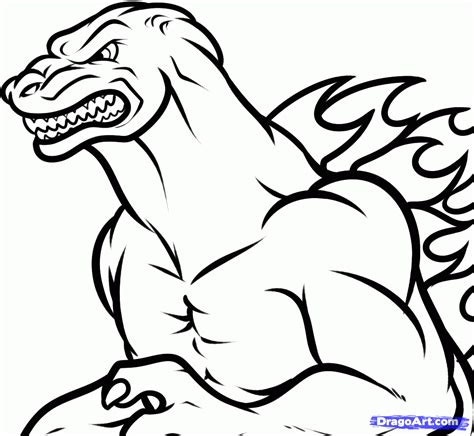 Printable Godzilla Coloring Pages - Coloring Home