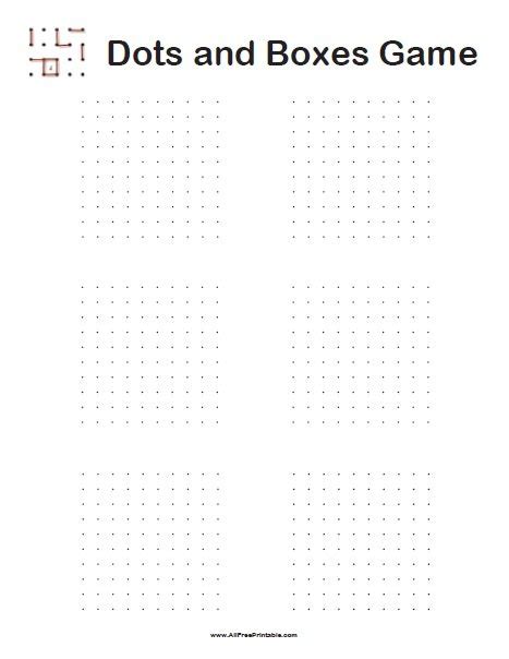 Print Dots and Boxes Game – Free Printable