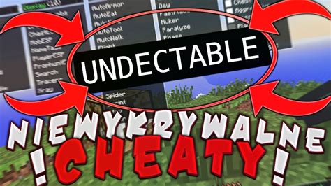 NIEWYKRYWALNE CHEATY! - NAJLEPSZE CHEATY W MINECRAFT - YouTube