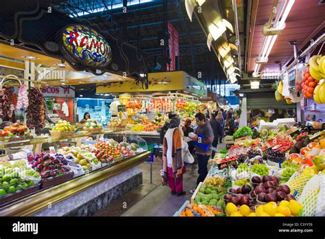 La Boqueria public market, La Rambla (Las Ramblas), Barcelona, Catalunya, Spain Stock Photo - Alamy