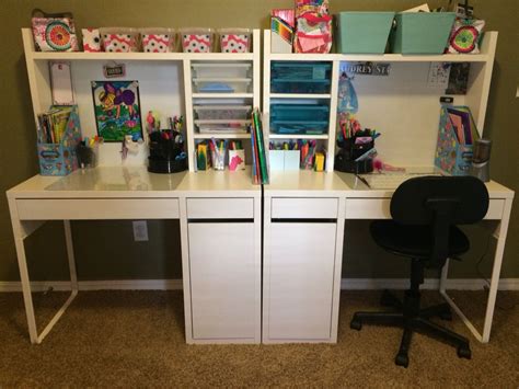 IKEA Micke desks for the kids - done!! | Kid desks | Pinterest | Micke desk, Desks and Room