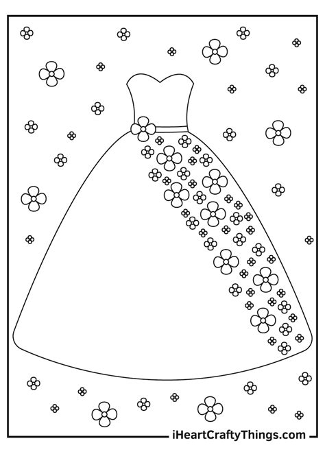 Printable Dress Coloring Pages (Updated 2021)