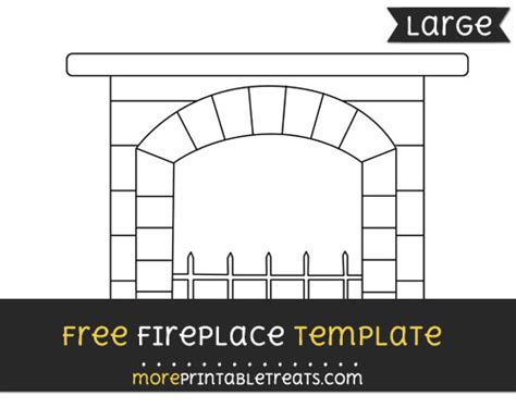 Fireplace Template Printable - Printable Word Searches