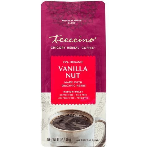 Teeccino Mediterranean Herbal Coffee - Vanilla Nut 11 oz Pkg - Swanson Health Products