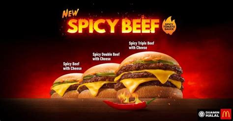 McDonald's Spicy Beef Burger with Cheese