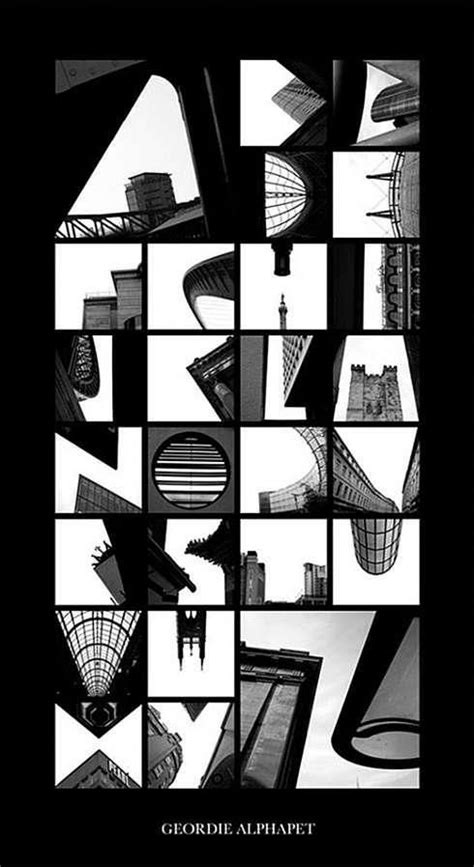 Negative Space Architecture Typography | Typography alphabet, Alphabet design, Typography design