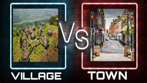 DIFFERENCE BETWEEN VILLAGE AND TOWN《🌆&🏘》 || VILLAGE VS TOWN || DIGITAL ...