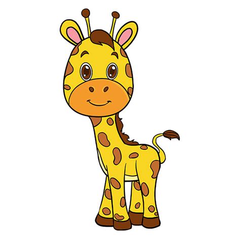 How To Draw A Giraffe Step By Step For Kids