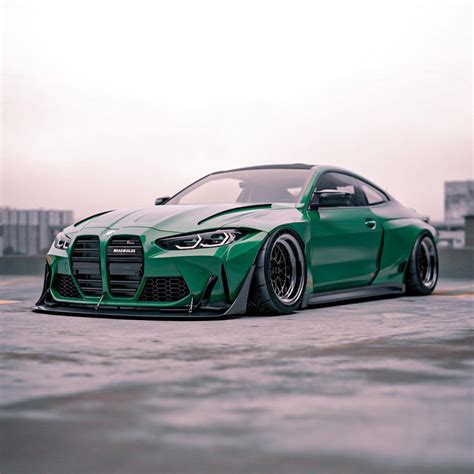 Widebody 2021 BMW M4 "German Bunny" Looks Like a Drift Hooligan - autoevolution