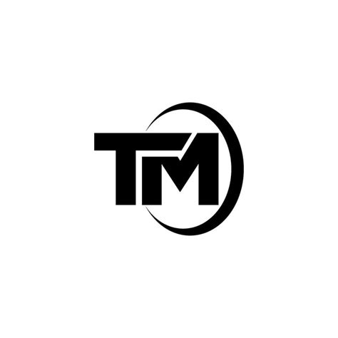 tm letter logo vector with circle | Initials logo design, Photographers ...