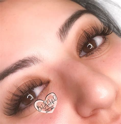 A combo of dramatic with classic lashes. @mybrandlashes Lash Extensions ...