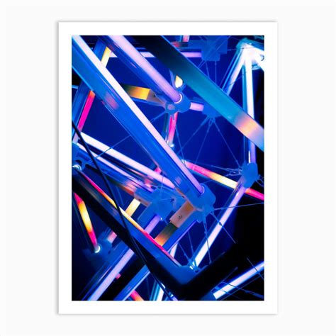 Neon Sculpture Art Print by UpCreative - Fy