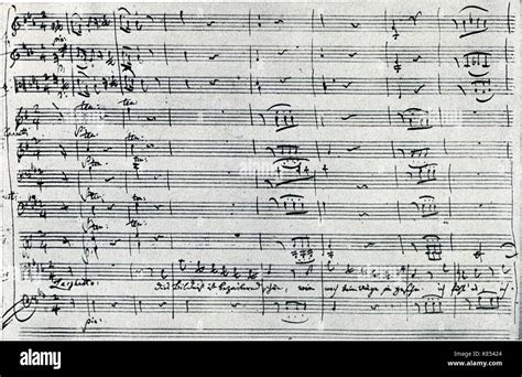 Mozart 's Magic Flute - Original manuscript , K620. Opera composed in ...