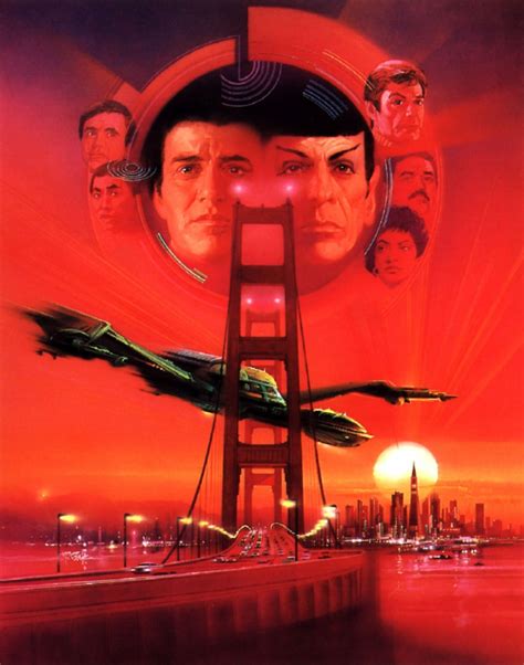 "Star Trek IV: The Voyage Home" (1986) poster artwork by Bob Peak. Film Science Fiction, Fiction ...