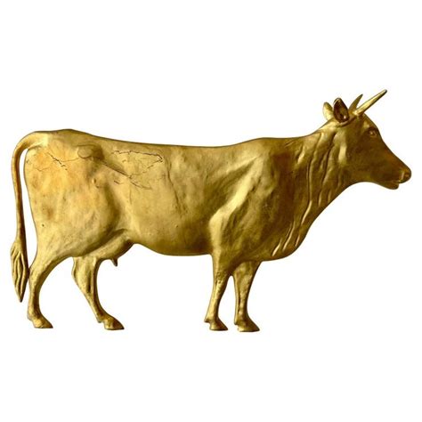 Gilded Metal Cow Wall Sculpture | Metal cow, Wall sculpture art, Wall ...