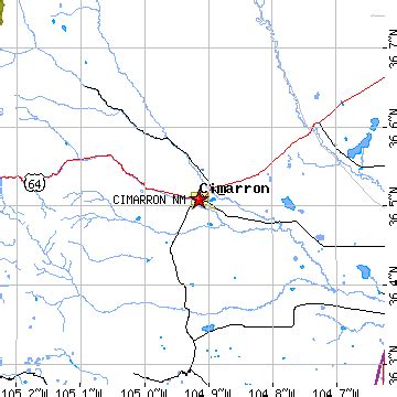 Cimarron, New Mexico (NM) ~ population data, races, housing & economy