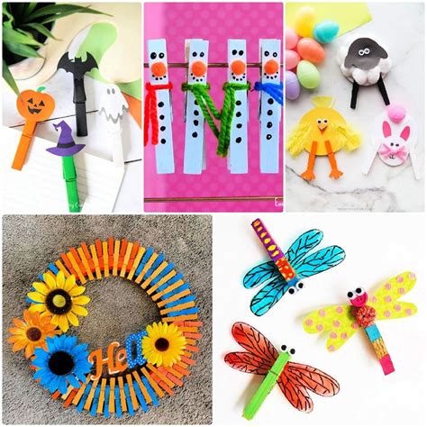 30 Amazing Clothespin Crafts and Ideas for Kids - Craftulate