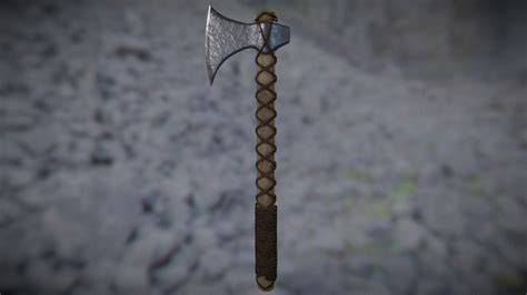 Viking Axe W. Leather - Download Free 3D model by TechnoCraft [be5b9e7] - Sketchfab