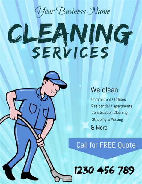 CLEANING SERVICE FLYER Template | PosterMyWall
