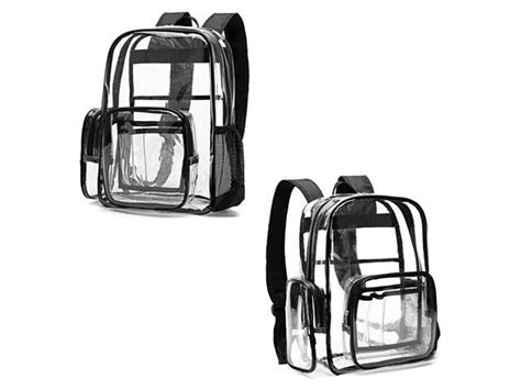 Clear Backpack, Durable School Backpack with Laptop Compartment Clear Backpack with Reinforced ...