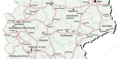 Autobahn Germany map - Germany autobahn map (Western Europe - Europe)