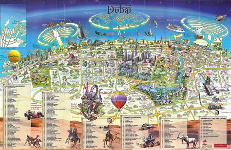 Dubai mappa in 3d - 3d mappa di Dubai (Emirati Arabi Uniti)