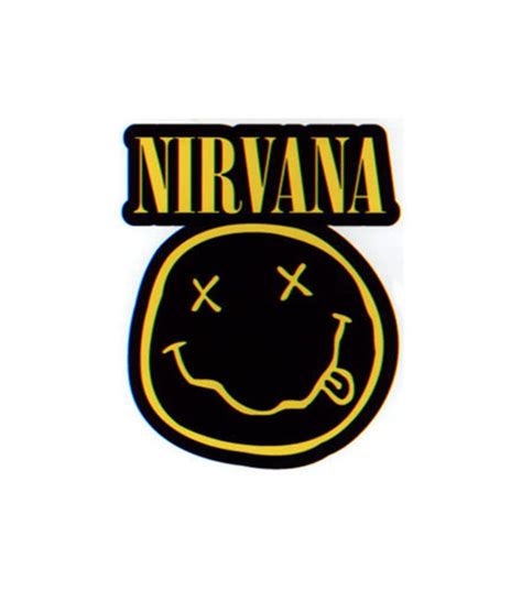 Nirvana Smiley Face Rock Band Music Bumper Sticker / Decal by ...