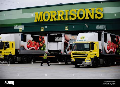 Morrisons supermarket store, with delivery trucks Stock Photo, Royalty Free Image: 54553790 - Alamy