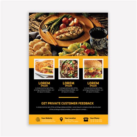 Food Brochure Templates Vector Art, Icons, and Graphics for Free Download