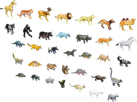 Miniature Rainforest Animal Figurines Replicas Mini Action Figures Replicas Miniature Animal ...