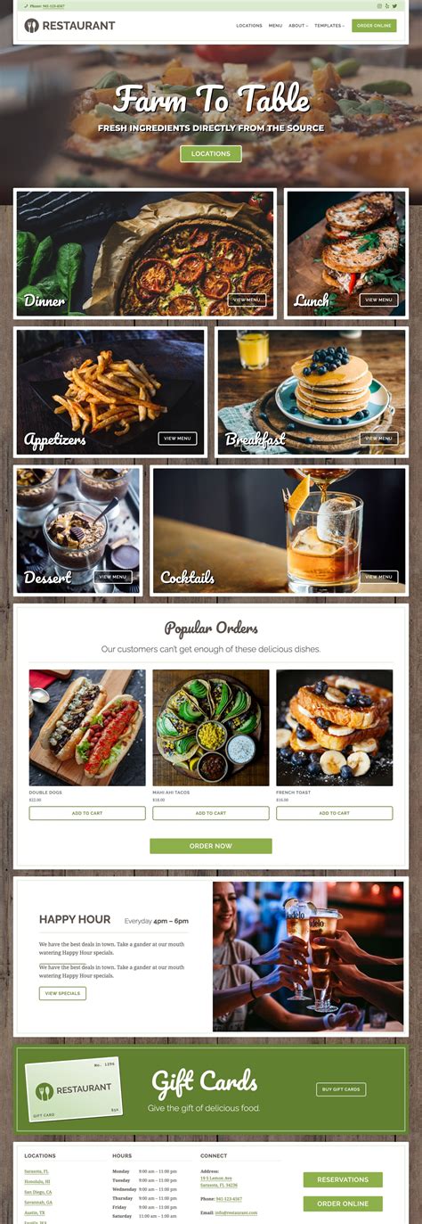 Restaurant Theme — WordPress.com