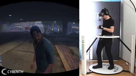 GTA 5 in VR Cyberith VIRTUALIZER + Oculus RIFT Part 1: The Police Chase - YouTube