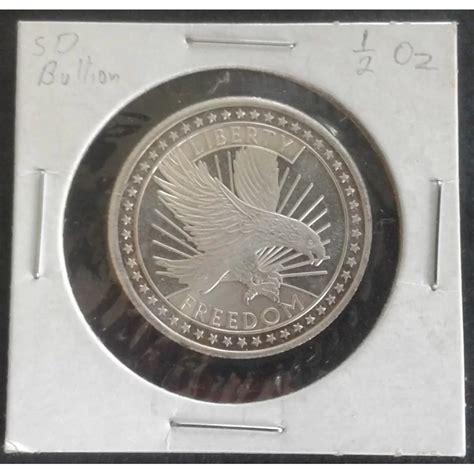 1/2 Oz SD Bullion Freedom Eagle Silver Round