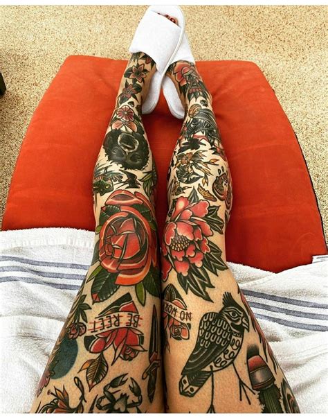 Traditional Tattoos Leg Sleeve