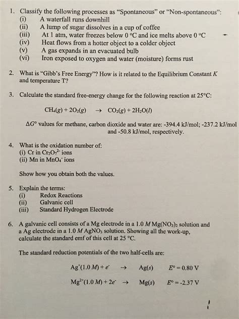 Answered: A galvanic cell consists of a Mg… | bartleby