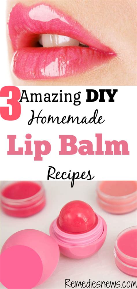 Homemade Lip Balm Recipes - 3 Easy DIY Lip Balm Recipes