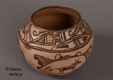 Southwest Indian Historic Pottery Zuni Pueblo C4803F - Adobe Gallery ...