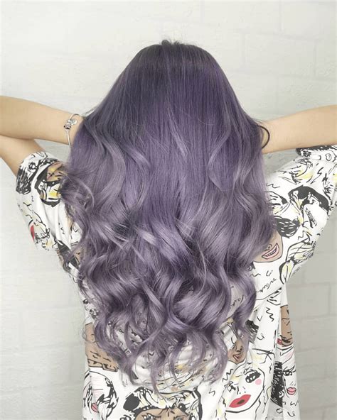 Ash Purple Hair : Ash purple hair color | Lilac hair, Blonde hair with roots ...