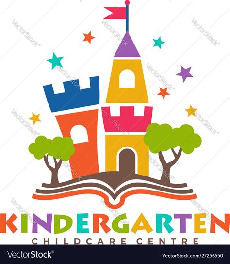 Kindergarten logo Royalty Free Vector Image - VectorStock