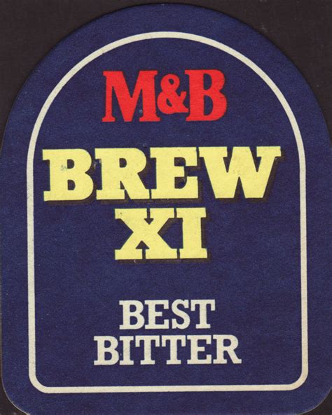 Beer coaster - Coaster number 13-1 | Brewery Mitchell & Butlers (M & B) :: City - Birmingham ...