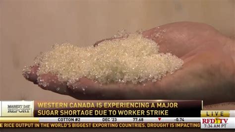 Western Canada is experiencing a sugar shortage due to a worker's ...