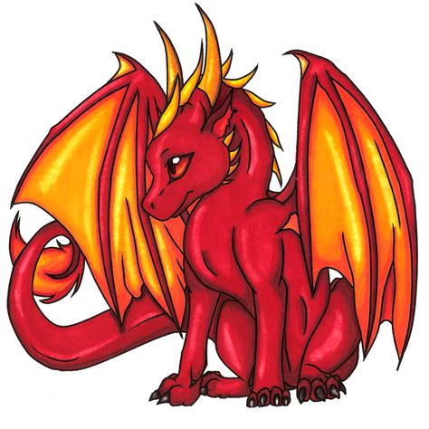 Red Dragon Line Art Color by 11thAngel on DeviantArt