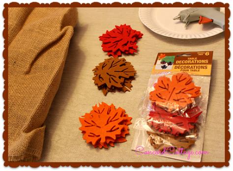 Burlap & Fall Leaves Table Runner | Leaf table, Leaf crafts, Dollar tree store