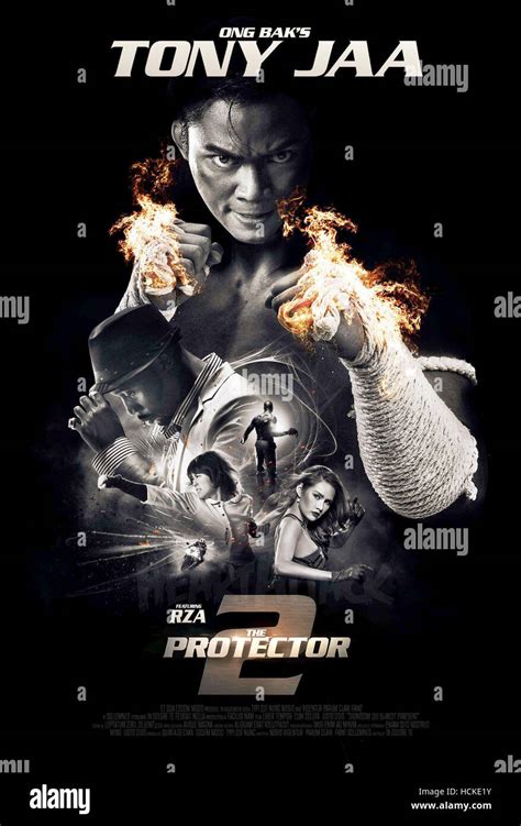 THE PROTECTOR 2, (aka TOM YUM GOONG 2), poster art, from top: Tony Jaa, RZA, Marrese Crump ...