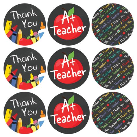 Thank You Teacher Favor Stickers Teacher Appreciation Favor | Etsy